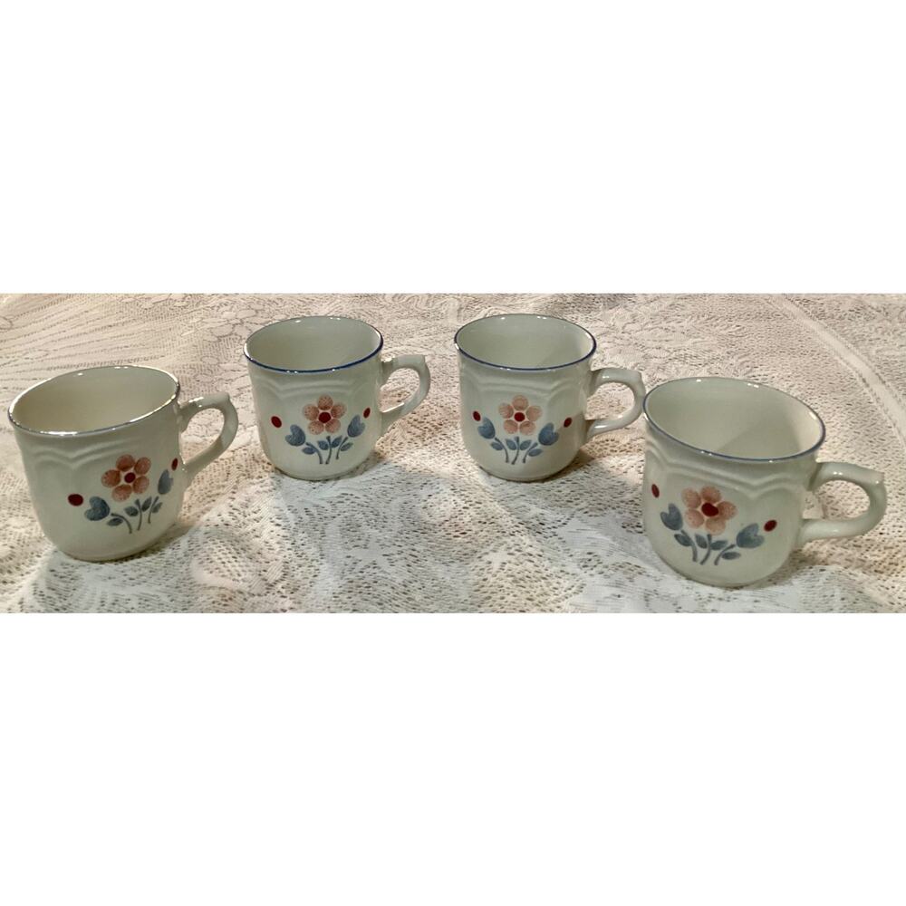 Vintage Hearthside Cumberland Brambleberry Stoneware Mug Made In Japan Set of 4